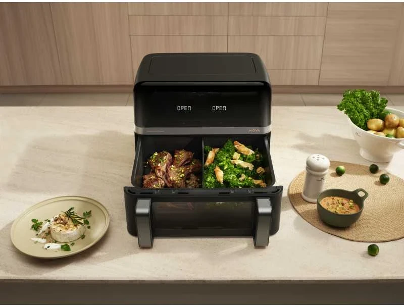 Karšto oro gruzdintuvė Mova AeroChef™ FD20 Pro, juodos spalvos, 2700 W, 9 l