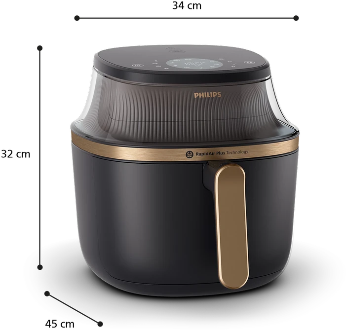 Karšto oro gruzdintuvė Philips 3000 serija, 6,2 l (NA332/00)