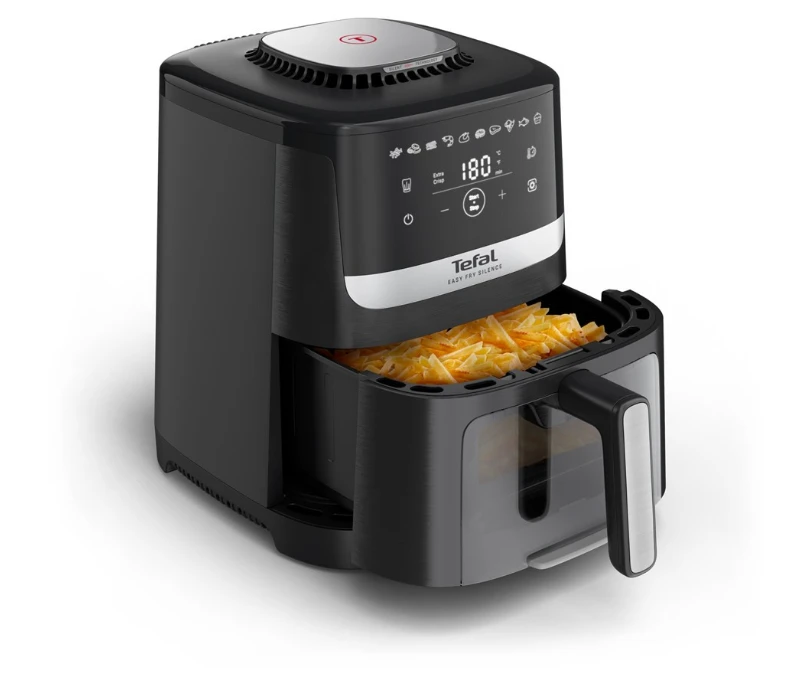Karšto oro gruzdintuvė Tefal Easy Fry Silence, 5 l, juodos spalvos (EY5568E0) aprašymas - Prekės nuotrauka