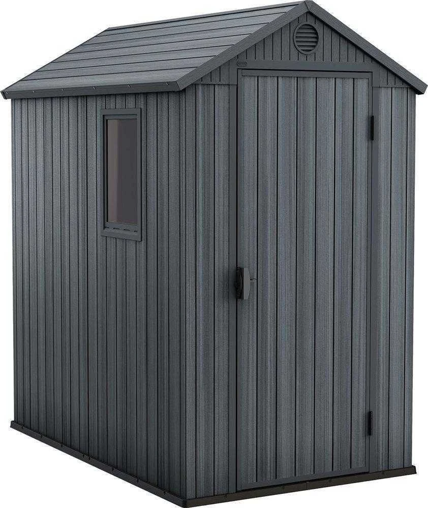 Keter sodo namelis sandėliukas DARWIN 4x6 Pilkas 125,8 x 184,5 x 205 cm