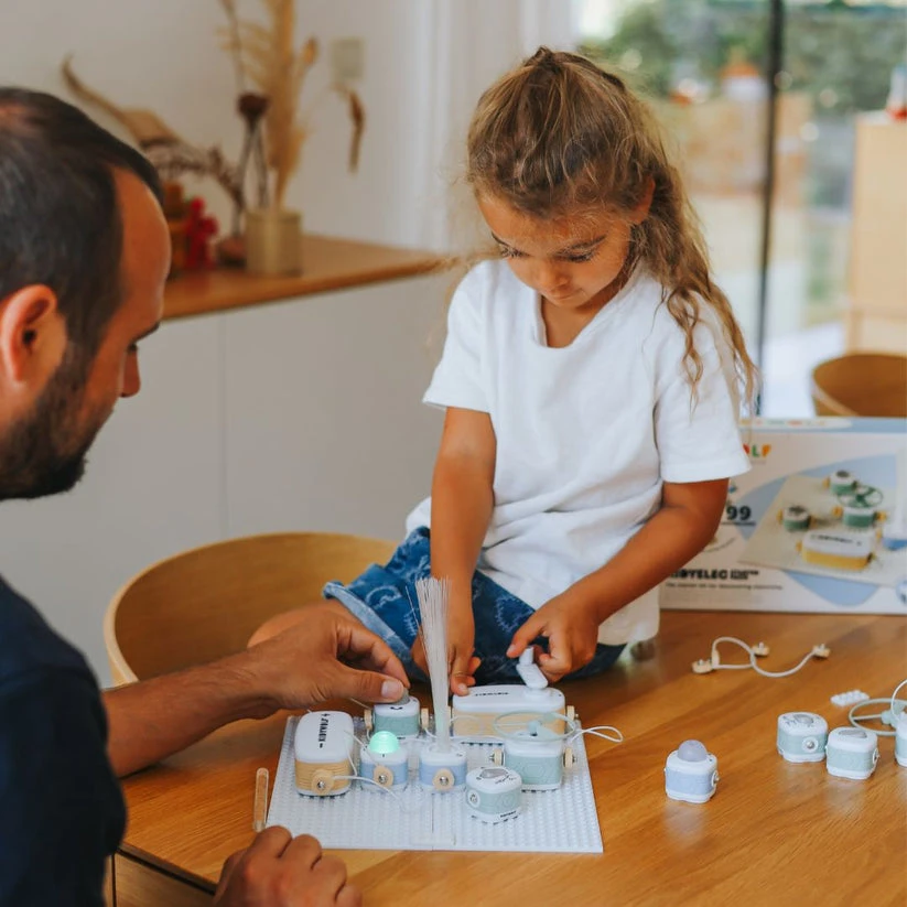 KIDYWOLF edukacinis elektronikos konstruktorius vaikams KIDYELEC STARTER