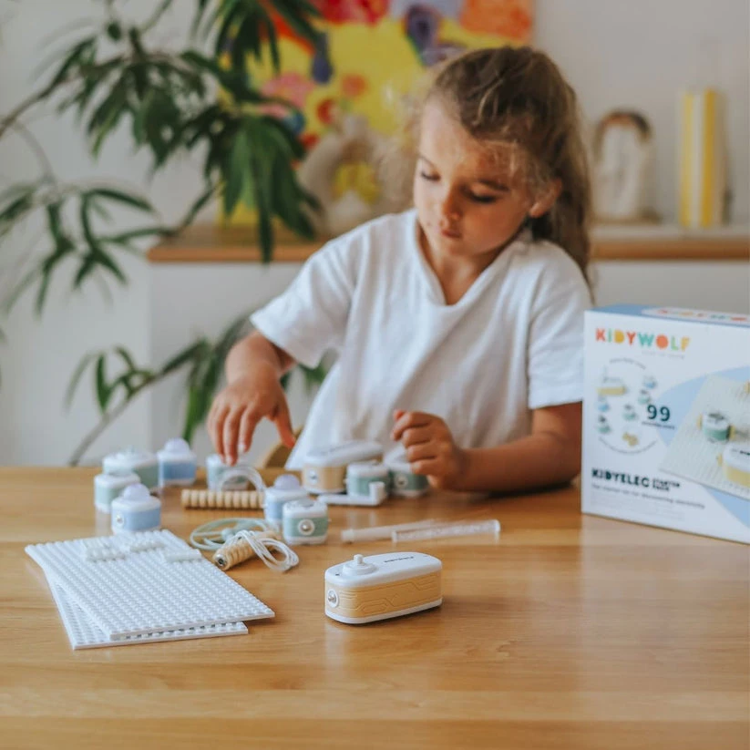 KIDYWOLF edukacinis elektronikos konstruktorius vaikams KIDYELEC STARTER