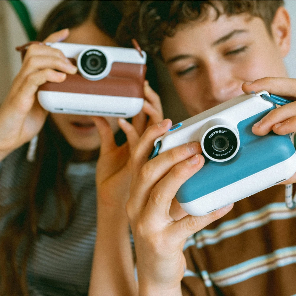 KIDYWOLF momentinis fotoaparatas K-PRINT, mėlynos spalvos