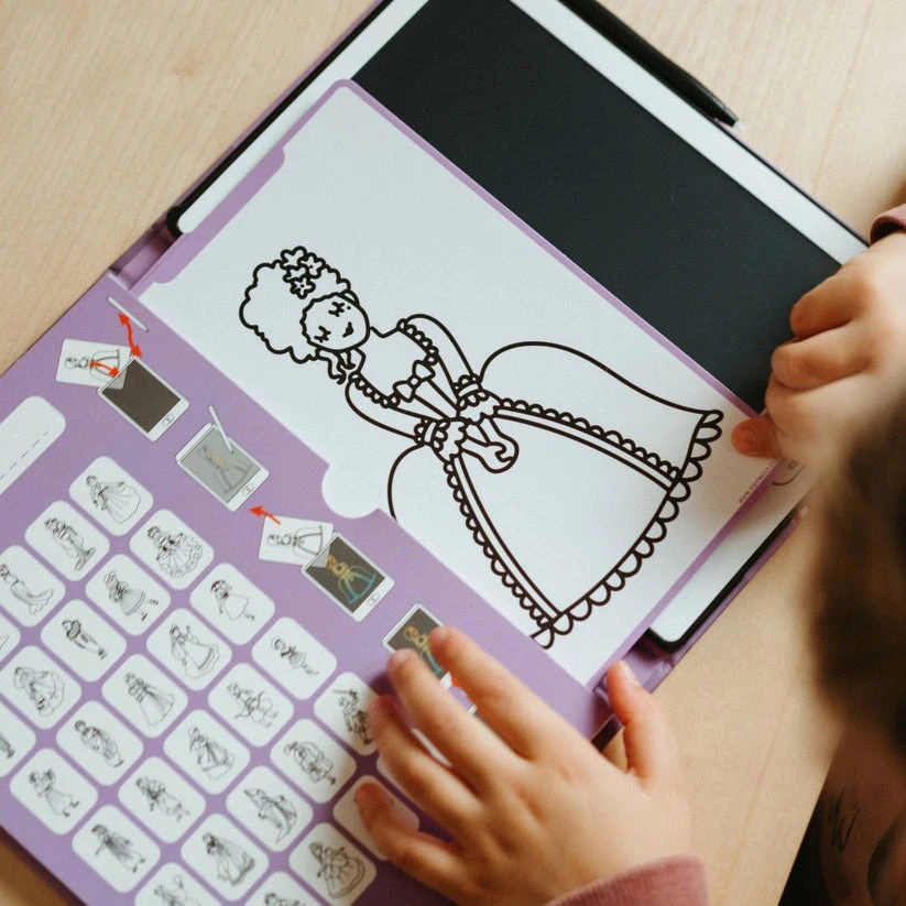KIDYWOLF Piešimo planšetė KIDYDRAW-MINI, Princess
