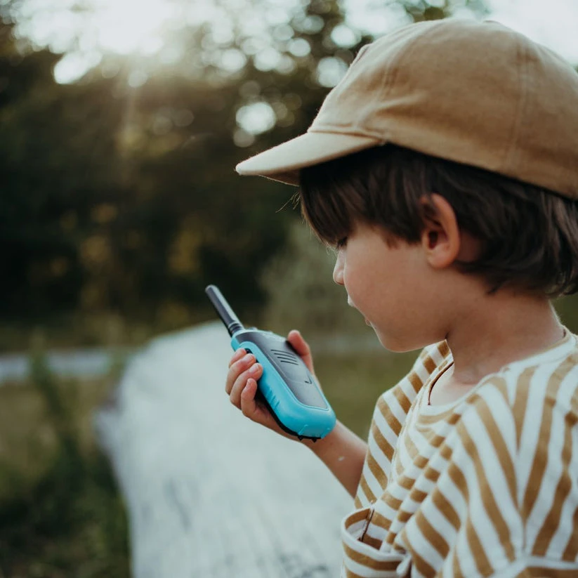 KIDYWOLF Racijų komplektas vaikams ir suaugusiems KIDYTALK, iki 6 km | smėlio/turkio spalvos