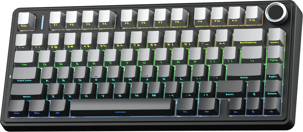 Žaidimų klaviatūra Aula F75, Leobog Reaper Switches, juoda/pilka