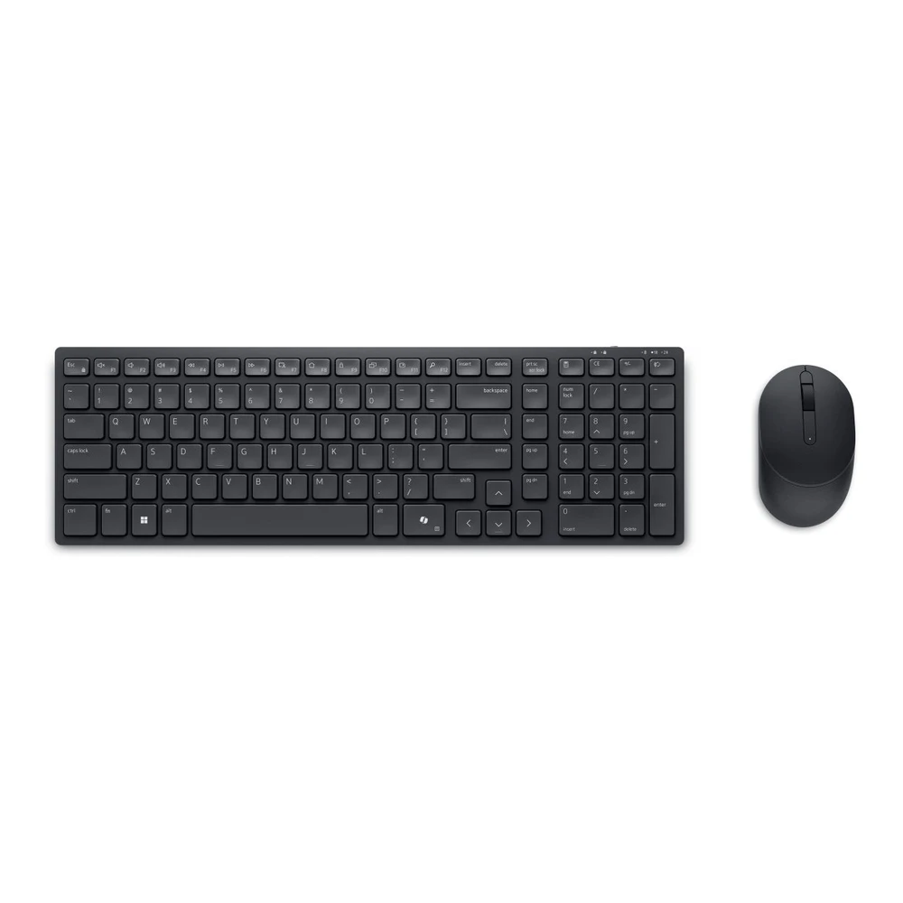 Klaviatūros ir pelės rinkinys Dell Pro Compact Silent KM555, išdėstymas: US QWERTY