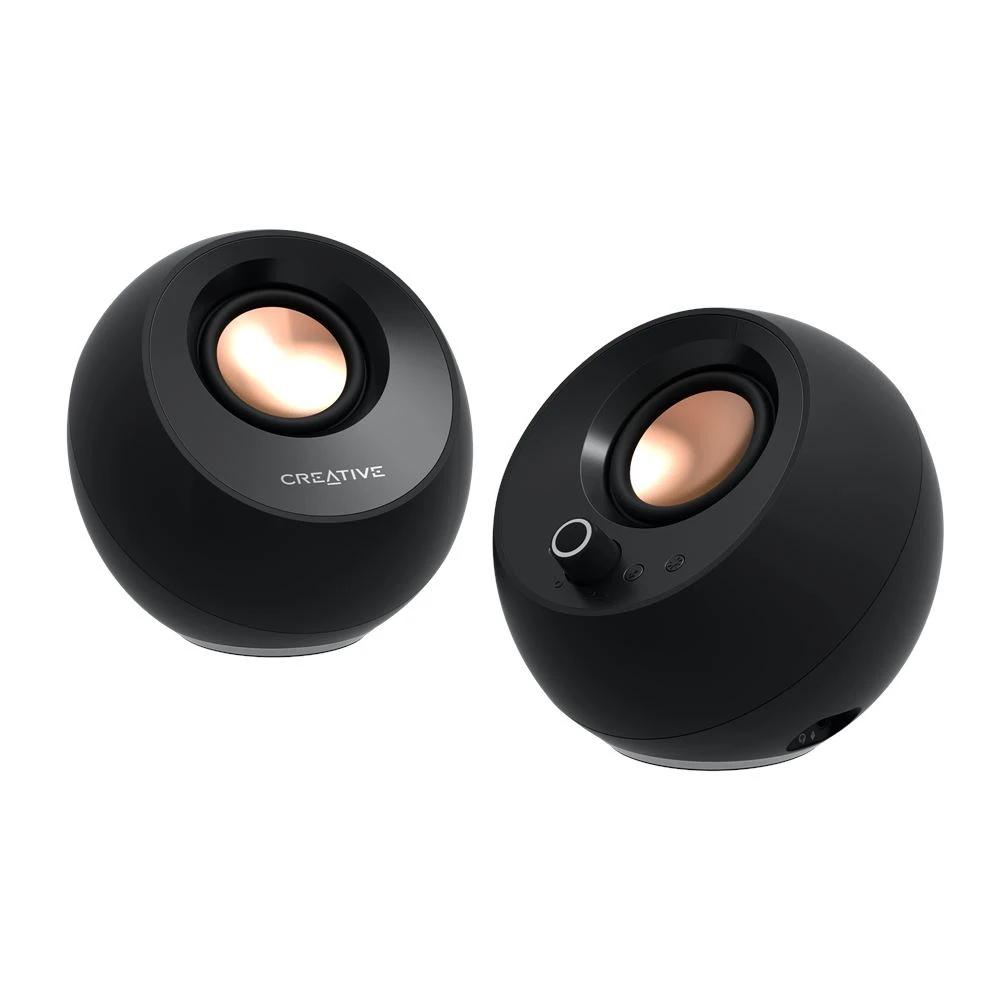 Kompiuterio kolonėlės Creative Pebble Pro, Juodos