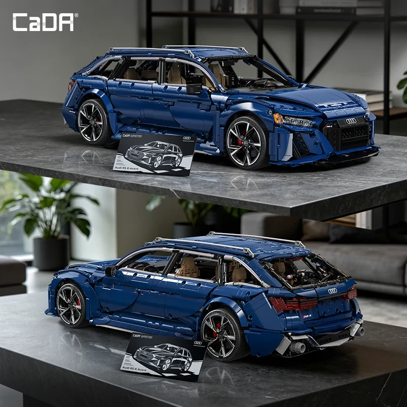 Konstruktorius CaDA Master Audi RS6 Avant C61515W, 1:8 mastelis (4663 dalys)