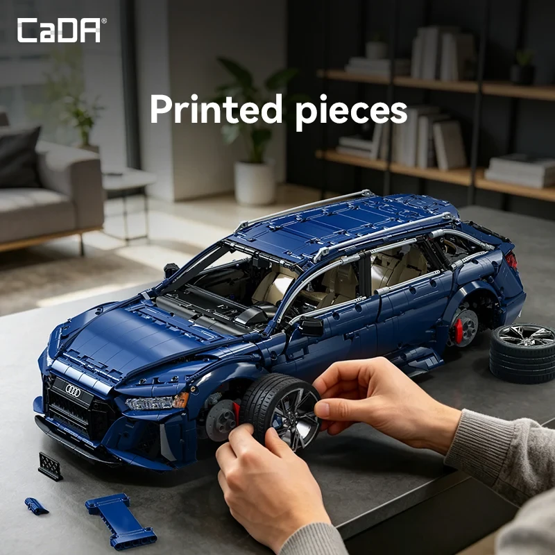 Konstruktorius CaDA Master Audi RS6 Avant C61515W, 1:8 mastelis (4663 dalys)
