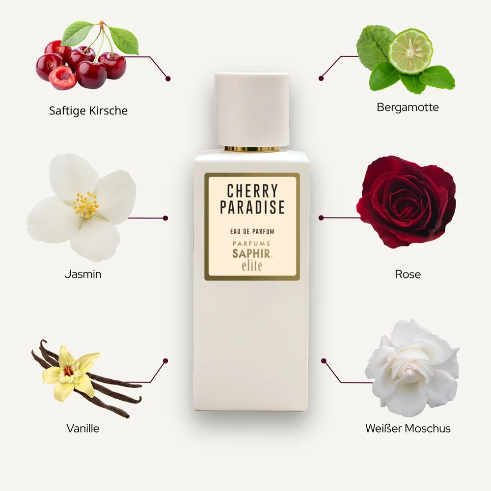 Kvepalai moterims Saphir Cherry Paradise EDP, 100 ml