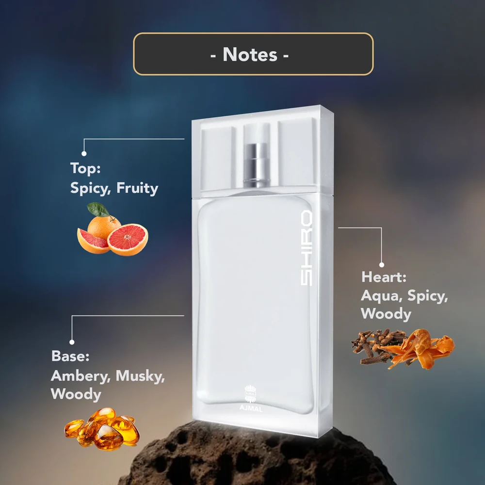 Kvepalai vyrams Ajmal Shiro EDP, 90 ml