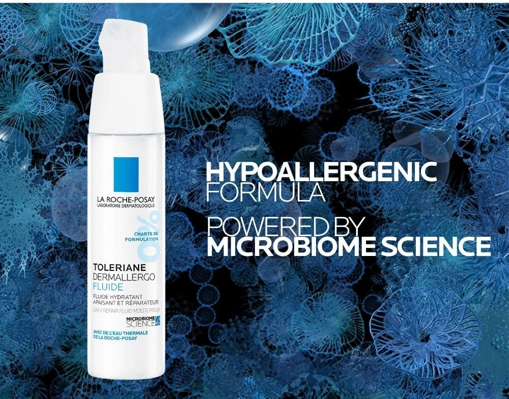 La Roche-Posay Toleriane Dermallergo veido fluidas jautriai odai, 40 ml