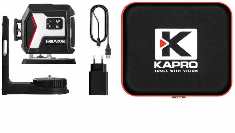 Kapro 933G kryžminis lazerinis nivelyras nucleo™ 3D mini žaliu spinduliu