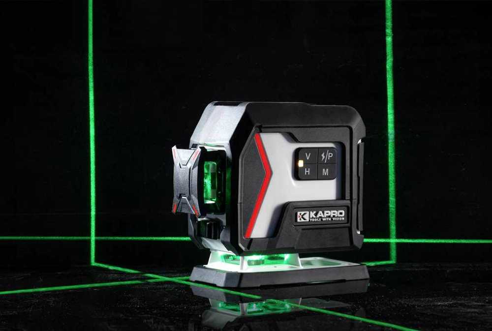 Kapro 933G kryžminis lazerinis nivelyras nucleo™ 3D mini žaliu spinduliu