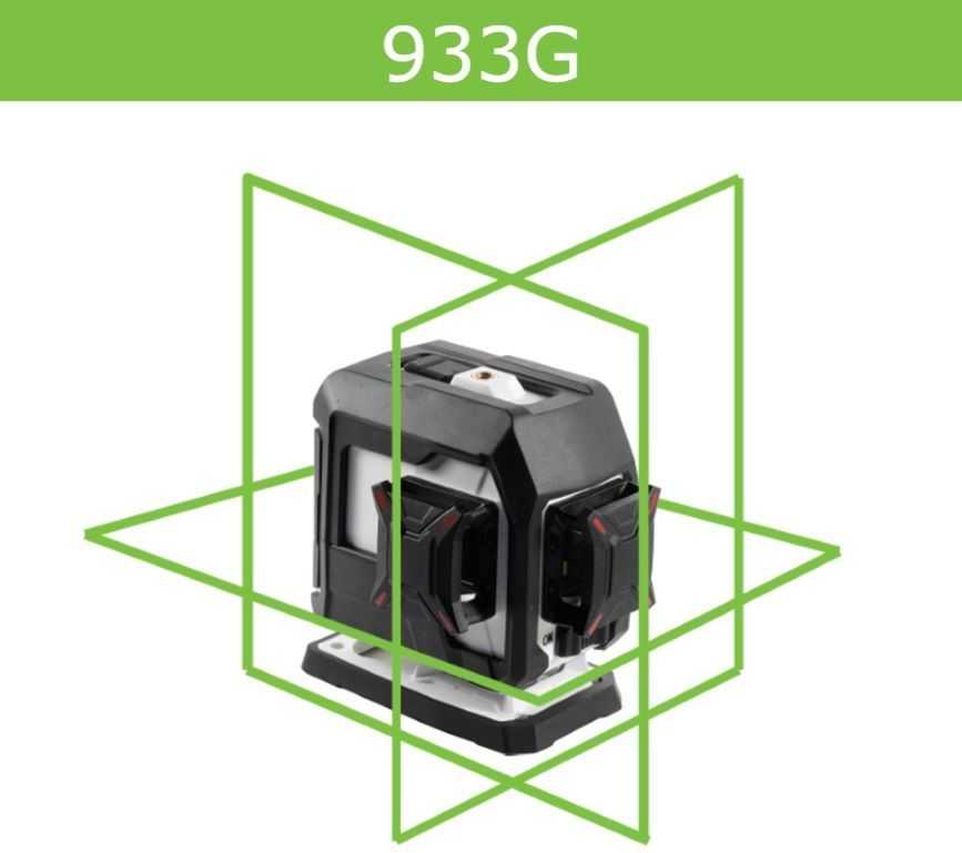 Kapro 933G kryžminis lazerinis nivelyras nucleo™ 3D mini žaliu spinduliu