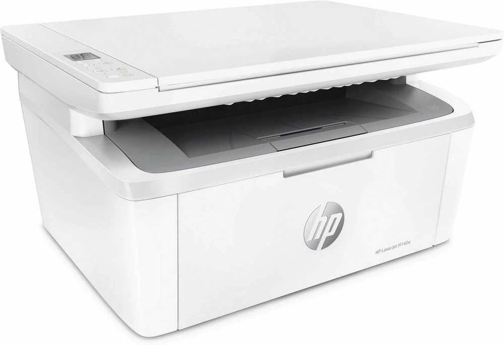 Daugiafunkcis lazerinis spausdintuvas HP LaserJet MFP M140w, spausdinimas / kopijavimas / skenavimas, nespalvotas, A4, 20 ppm, USB / Wi-Fi, baltas