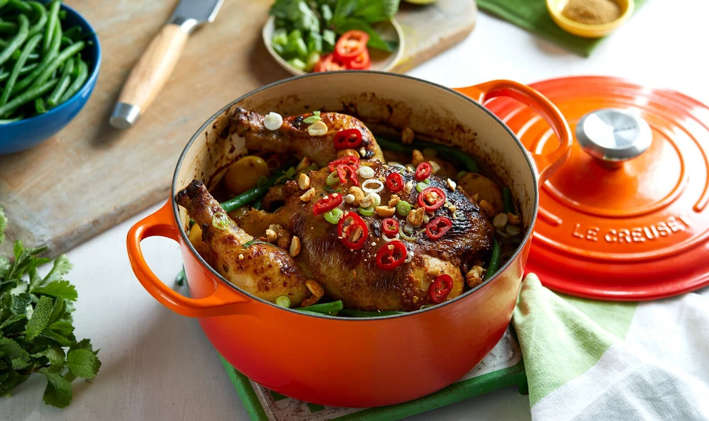 Le Creuset Signature Casserole apvalus puodas, 18 cm | spalva: oranžinė