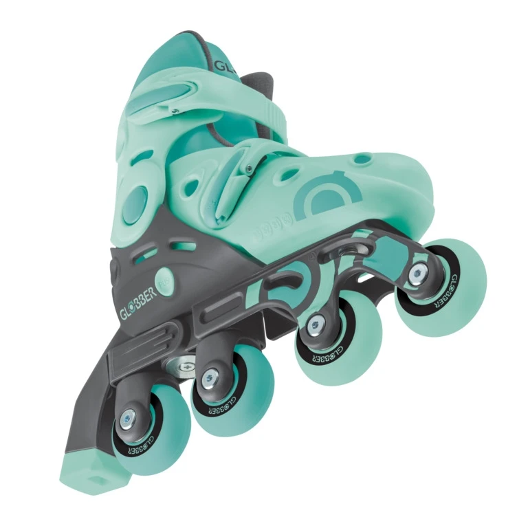 Mokomieji riedučiai Globber Learning Skates 2in1, XS/S 26-29, 3+ m., mėtiniai