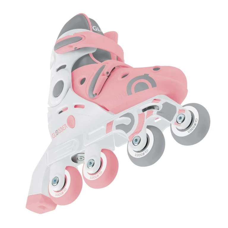 Mokomieji riedučiai Globber Learning Skates 2in1, XS/S 26-29, 3+ m., rožiniai
