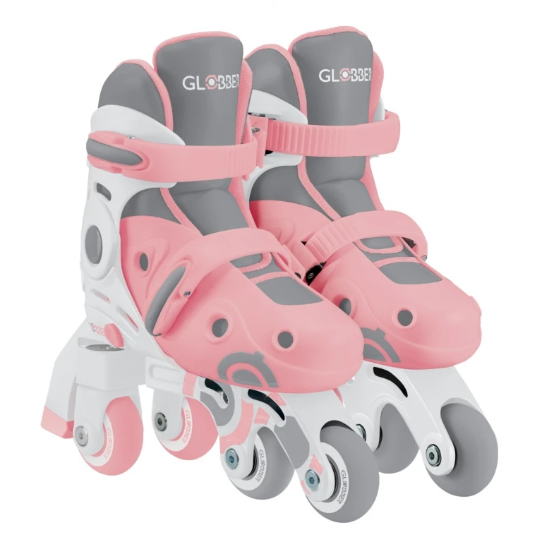 Mokomieji riedučiai Globber Learning Skates 2in1, XS/S 26-29, 3+ m., rožiniai