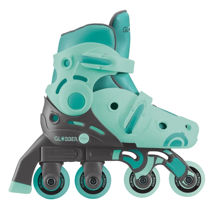Mokomieji riedučiai Globber Learning Skates 2in1, XS/S 26-29, 3+ m., mėtiniai