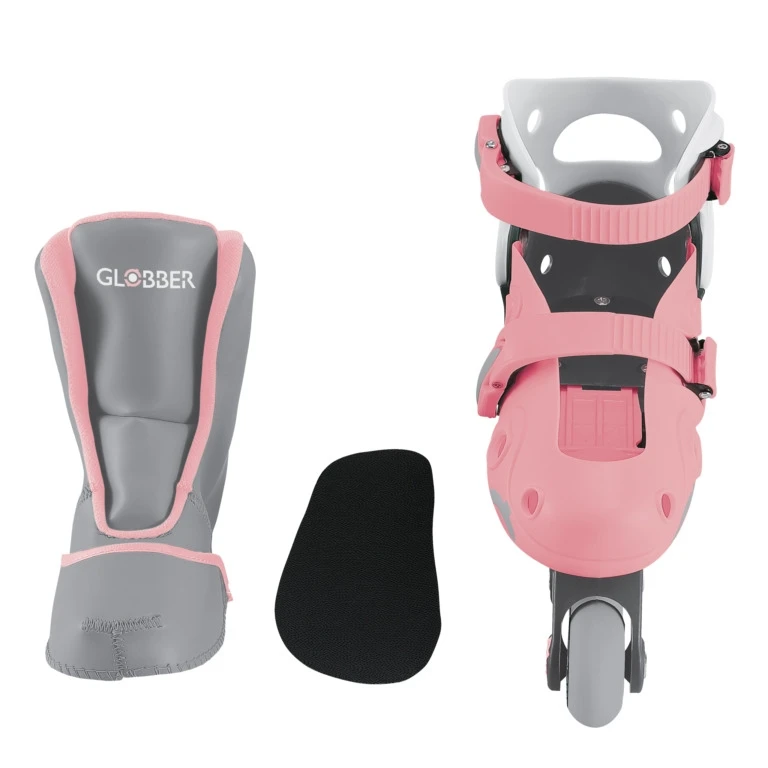 Mokomieji riedučiai Globber Learning Skates 2in1, XS/S 26-29, 3+ m., rožiniai