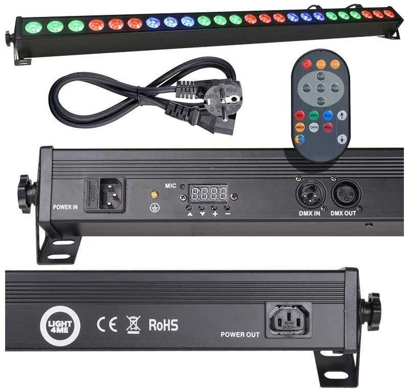LED bar šviesos efektas Light4Me Deco Bar 24 RGB IR