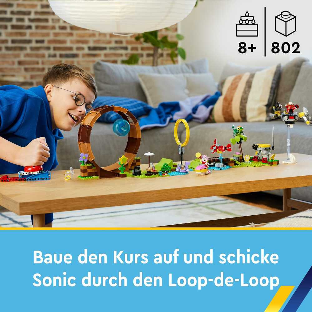 LEGO® Sonic the Hedgehog Žaliojo kalno zonos kilpos iššūkis (76994)