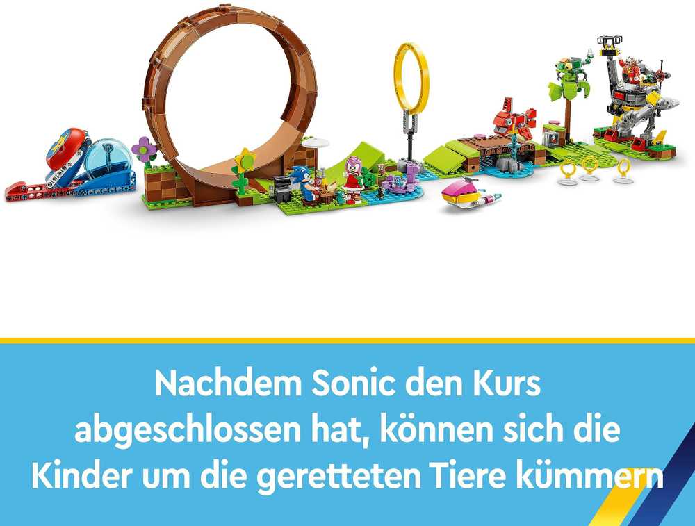 LEGO® Sonic the Hedgehog Žaliojo kalno zonos kilpos iššūkis (76994)