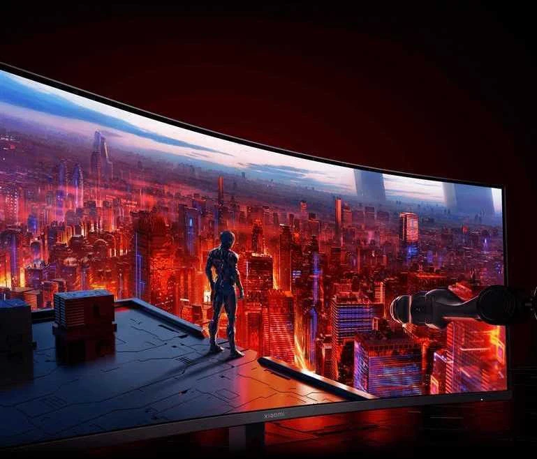 Lenktas žaidimų monitorius Xiaomi G34WQi, 34", 3440 x 1440, 1 ms, 180 Hz, 350 cd/m²