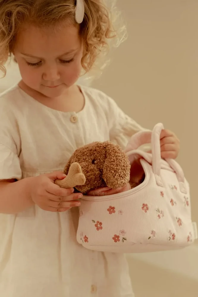 Little Dutch pliušinis šuniukas krepšyje – Džekis aprašymas - Prekės nuotrauka