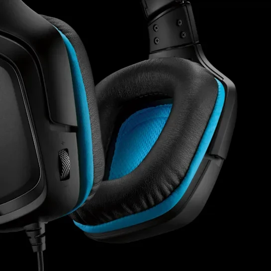 Logitech G432 7.1 Surround Sound ausinės su laidu žaidimams, Juodos