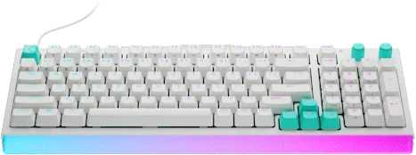 Mechaninė žaidimų klaviatūra Logitech G512 X 98, Tactile, US International, Balta
