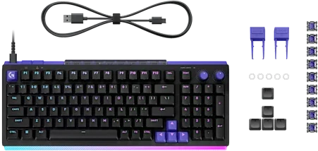 Mechaninė žaidimų klaviatūra Logitech G512 X 98, Tactile, US International, Juoda