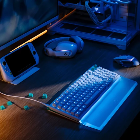 Mechaninė žaidimų klaviatūra Logitech G512 X 98, Tactile, US International, Balta