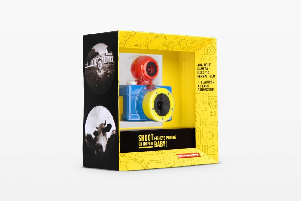 Lomography Fisheye Baby 110 kišeninis juostinis fotoaparatas (daugiaspalvis)