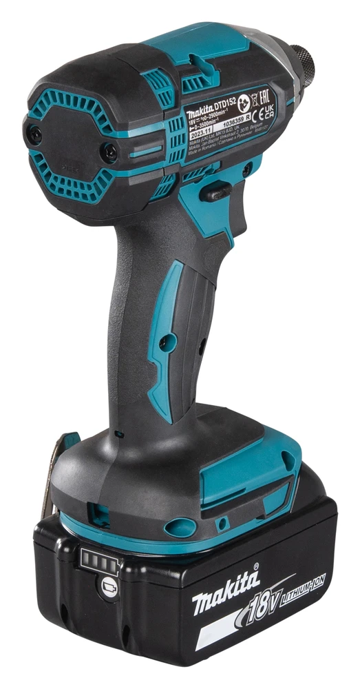 Makita Akumuliatorinis smūginis suktuvas, 18V Li-ion 165 Nm, LED (be akumuliatorių ir kroviklio) | DTD152Z