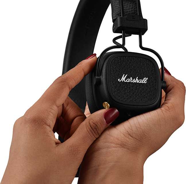 Ausinės Marshall Major V, Juodos spalvos, modelis - 1006832