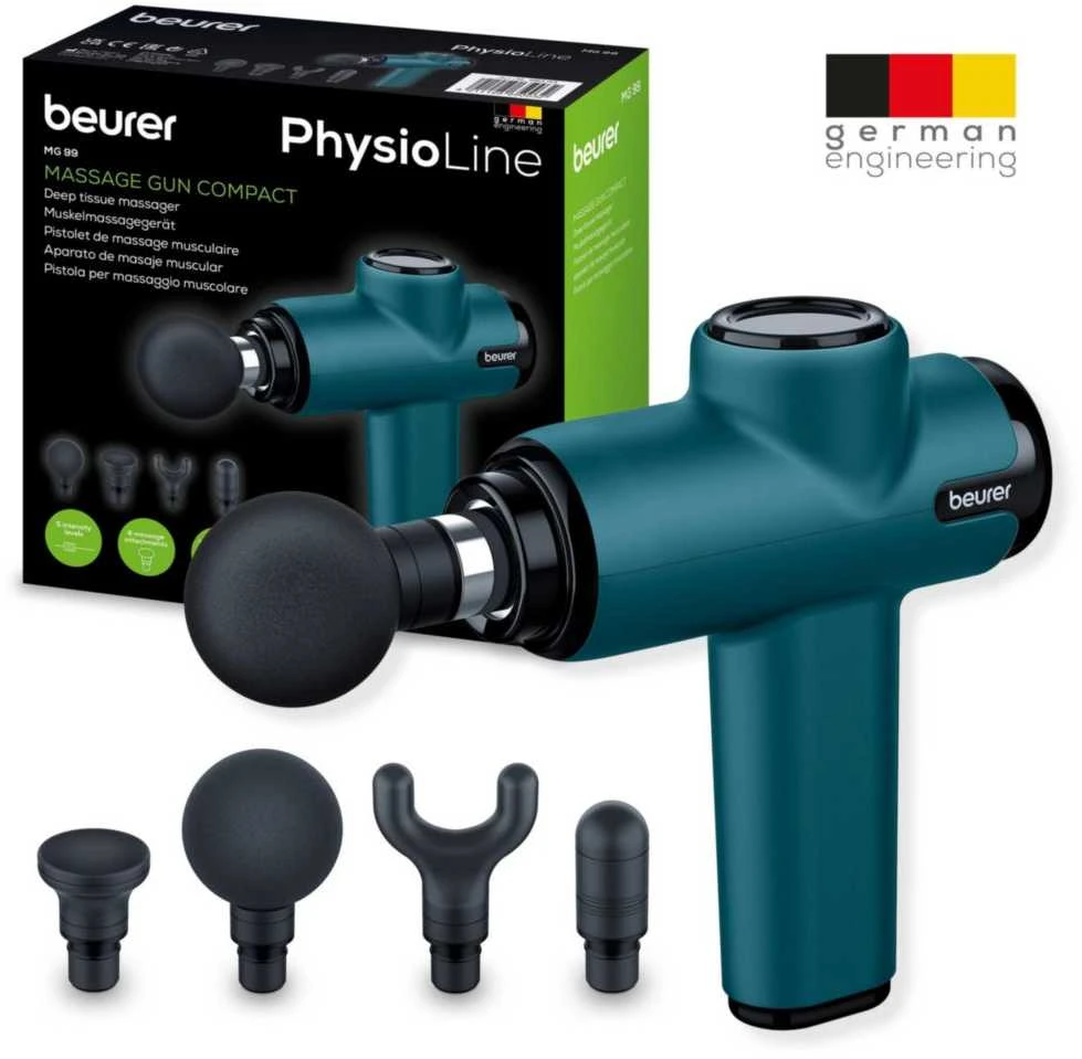 Masažinis pistoletas Beurer MG 99 Compact 65003, mėlynos/juodos spalvos