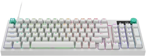 Mechaninė žaidimų klaviatūra Logitech G316 X 98, Tactile, English International, Balta