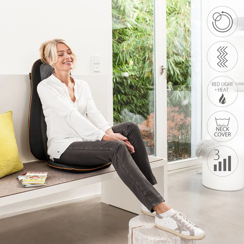 Medisana MCN Shiatsu masažinė sėdynė, juodos spalvos (88930)