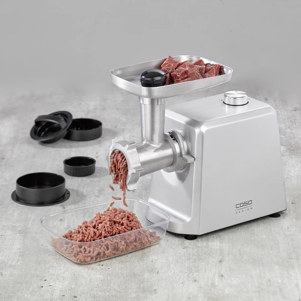 Mėsmalė Caso Design FW 2500, 2500 W, sidabro spalvos