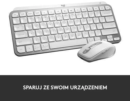 Minimalistinė Belaidė Klaviatūra su apašvietimu Logitech MX Keys Mini, Pilkos spalvos, US tarptautinis (Qwerty) išdėstymas