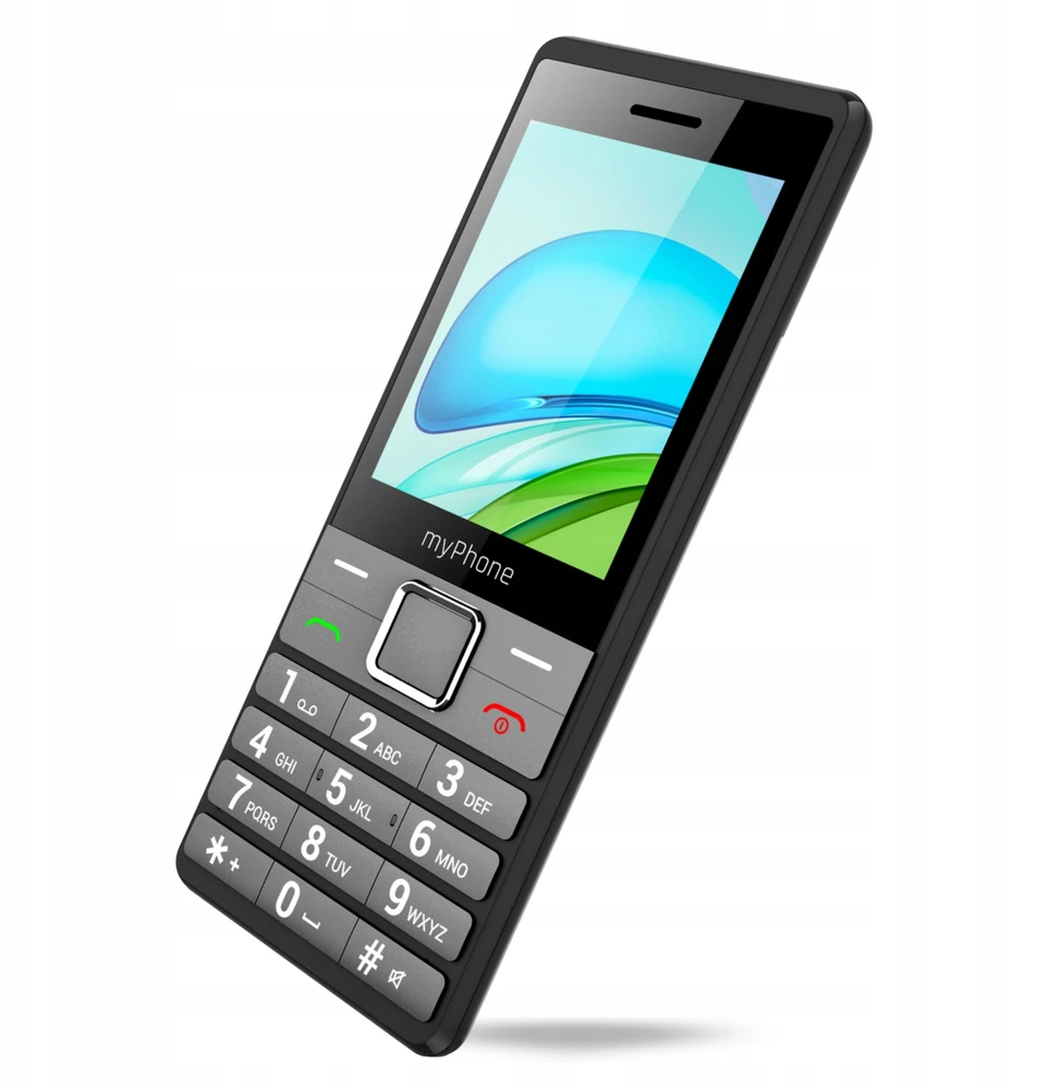 Mobilusis telefonas „myPhone 7340“, Dual SIM, 2,8″ IPS, 128 MB / 48 MB, 4G, sidabrinis