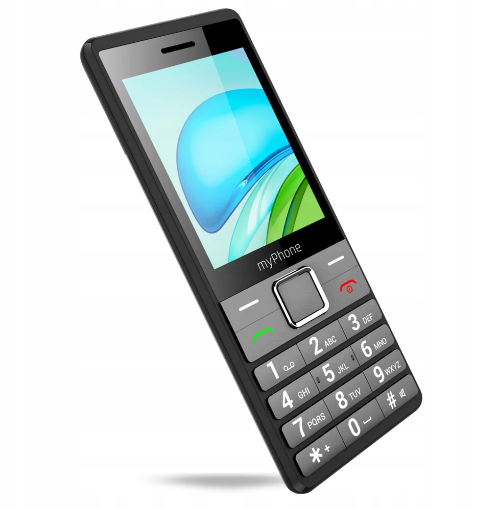 Mobilusis telefonas „myPhone 7340“, Dual SIM, 2,8″ IPS, 128 MB / 48 MB, 4G, sidabrinis