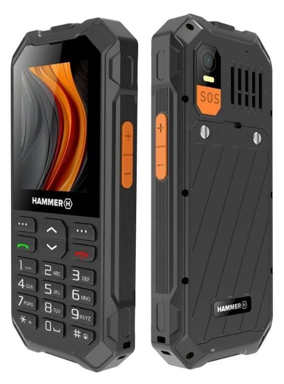 Mobilusis telefonas MyPhone Hammer 6 LTE, 2,4", 48MB, 240x320 px, juodas