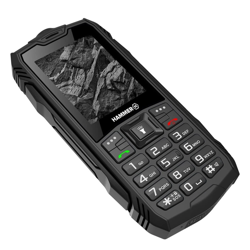 Mobilusis telefonas MyPhone Hammer Rock, 2,4", 32MB, 240x320 px, juodas