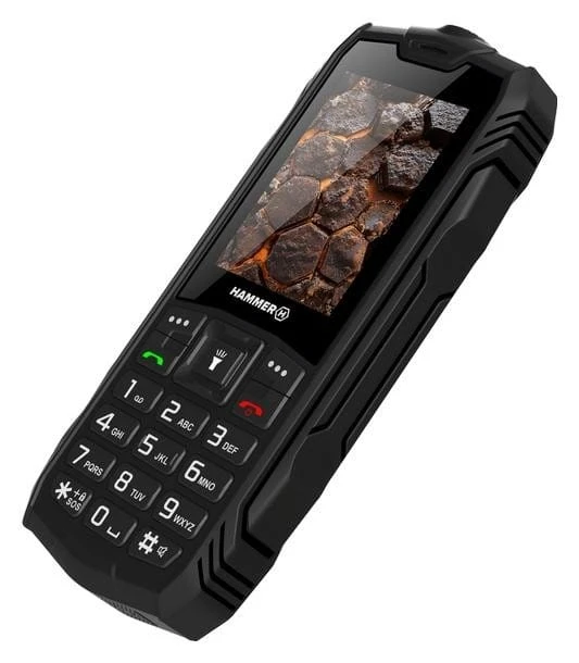 Mobilusis telefonas MyPhone Hammer Rock LTE, 2,4", 48/128MB, juodas