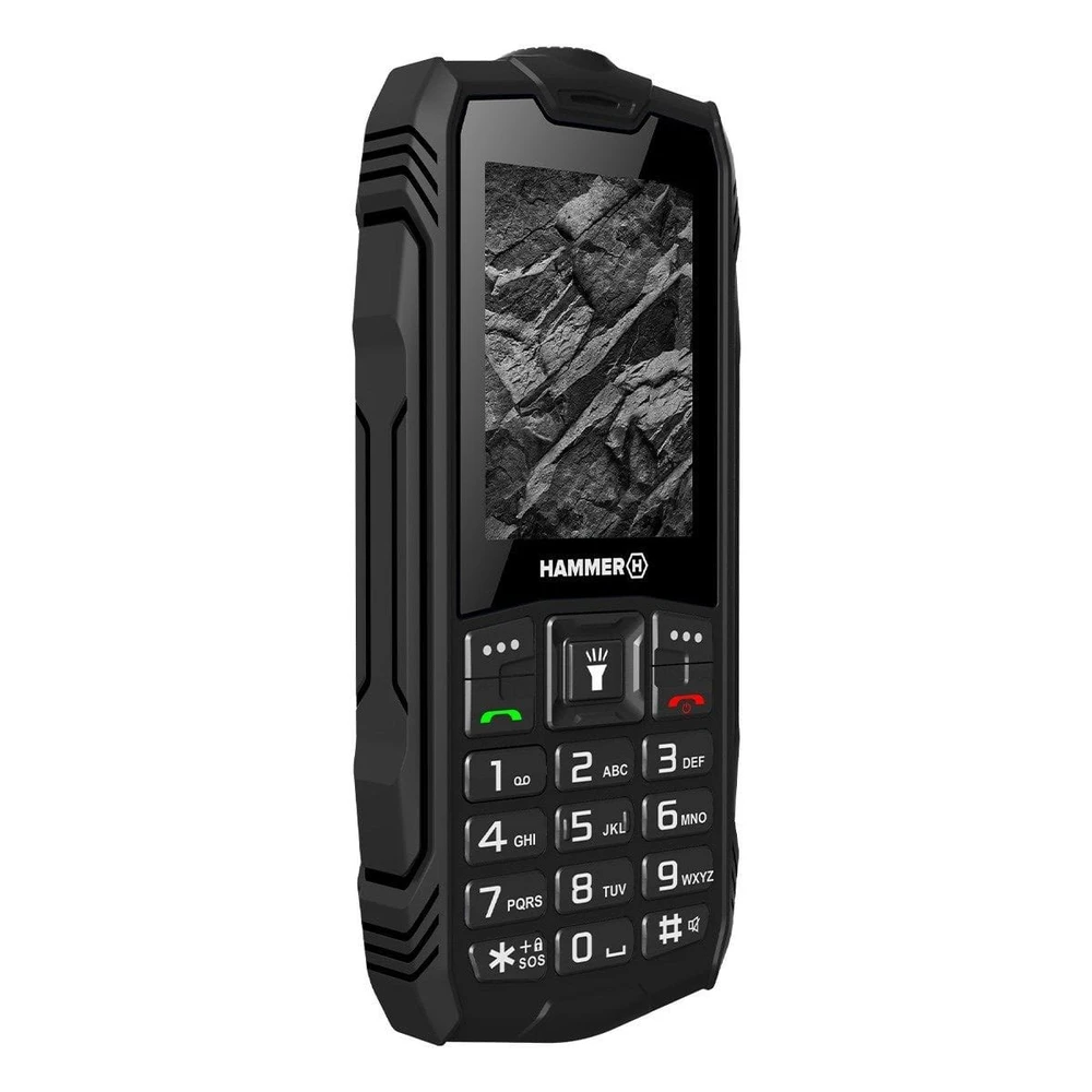 Mobilusis telefonas MyPhone Hammer Rock, 2,4", 32MB, 240x320 px, juodas